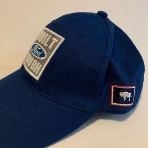 Built Ford Tough blue baseball cap hat Wyoming